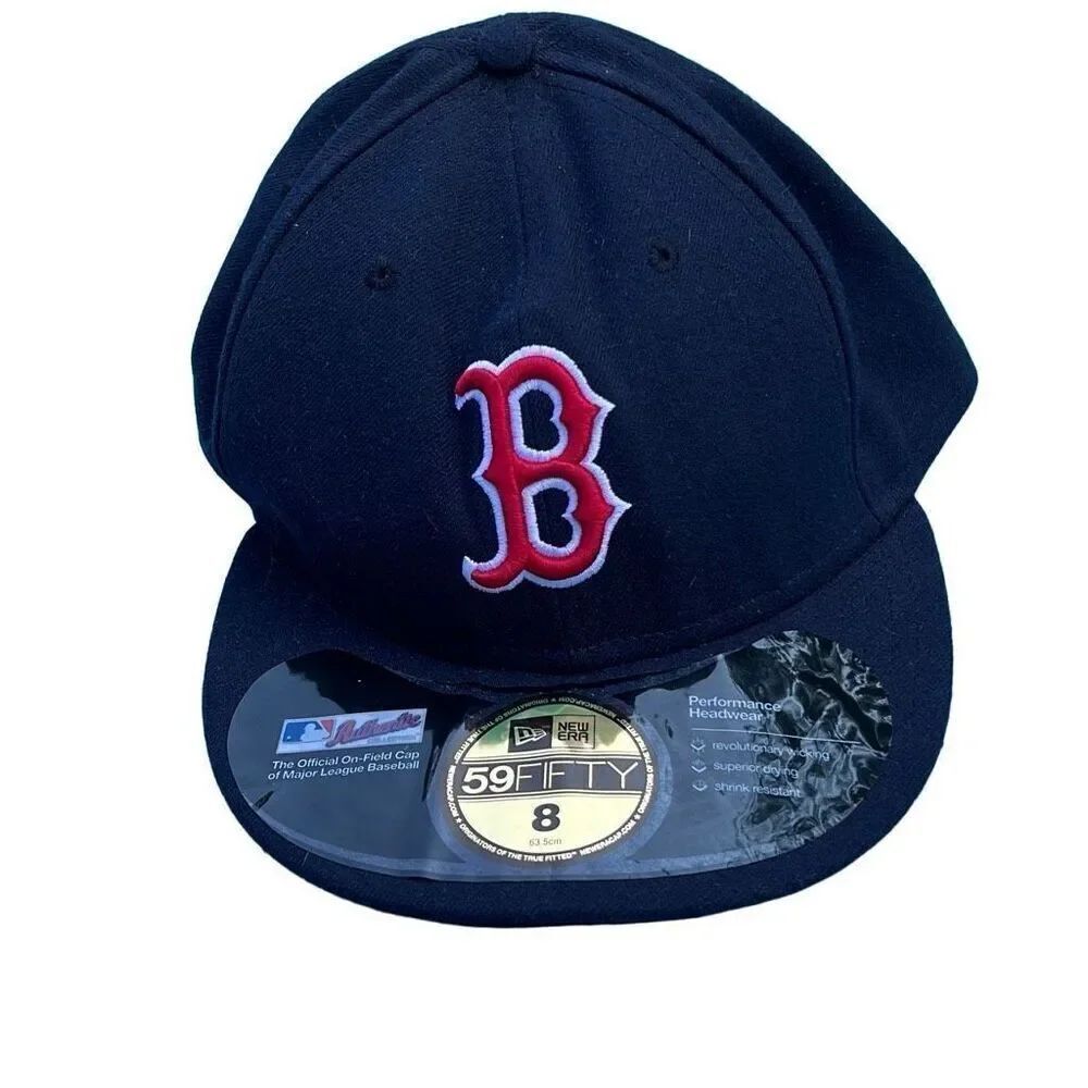 New Era Men's Blue Boston Red Sox Quick Alternate 59Fifty Fitted Cap Hat